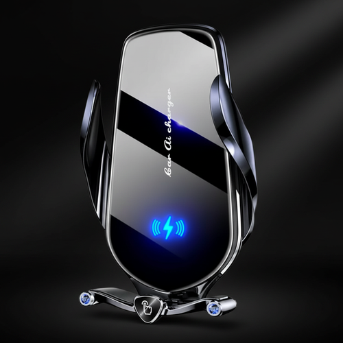 Wireless Car Charger - LED Close-Up